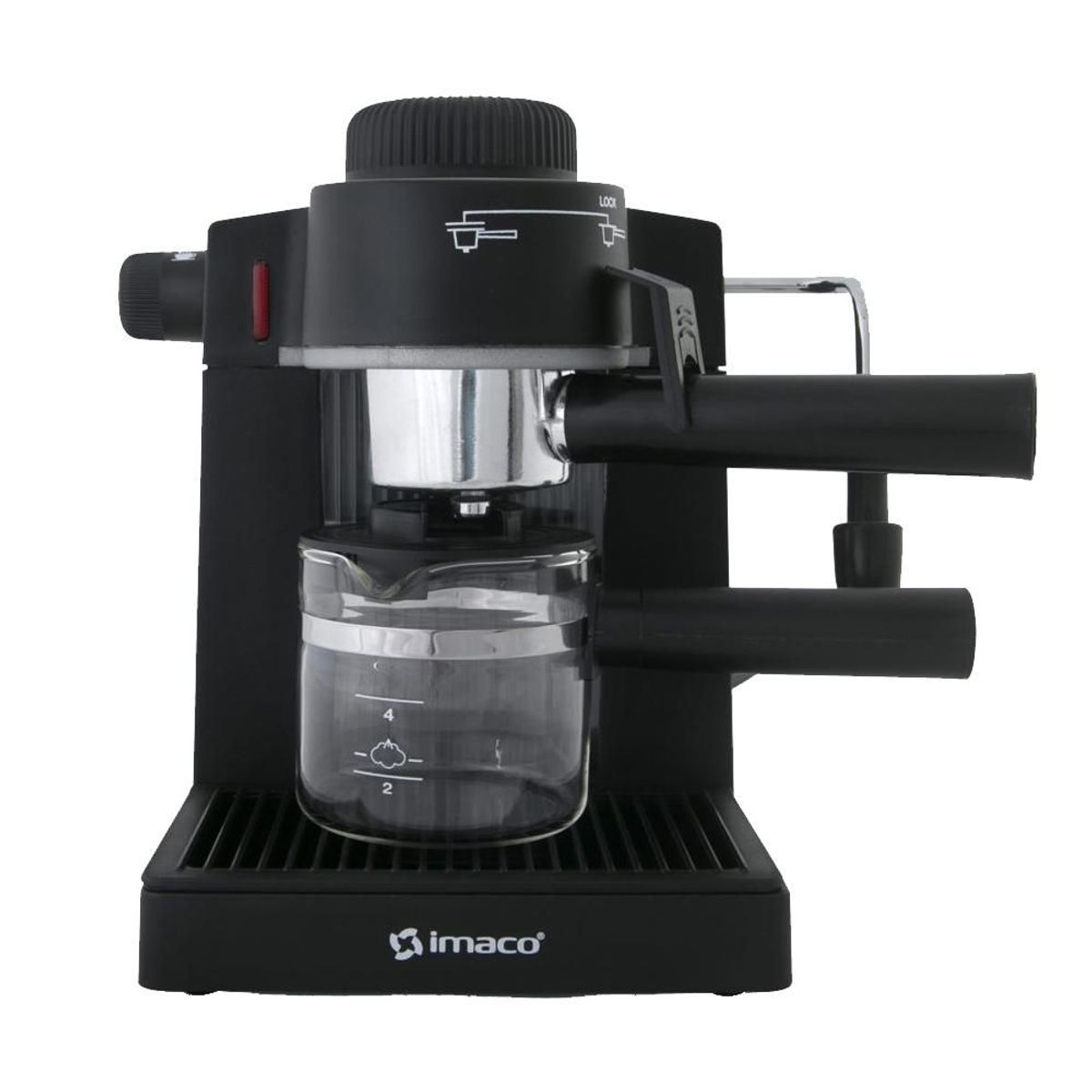 IMACO - Cafetera Para Espresso Y Capuccino Imaco IECM5B De 5 Bares – Negro