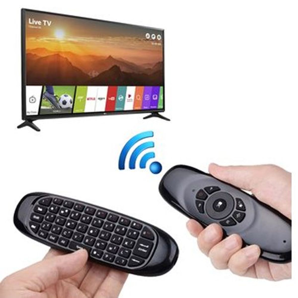 SEISA - Air Mouse Teclado Inalambrico para Android Tv Box Smart Tv