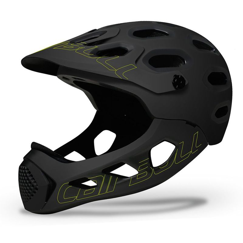 CAIRBULL - CASCO CAIRBULL CON MANDIBULA ALLCROSS NEGRO VERDE