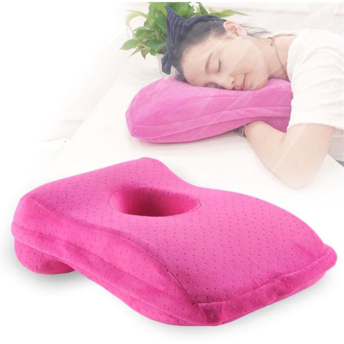 PERUMASSAGE - Almohada Viscoelastica Gel para dormir boca abajo