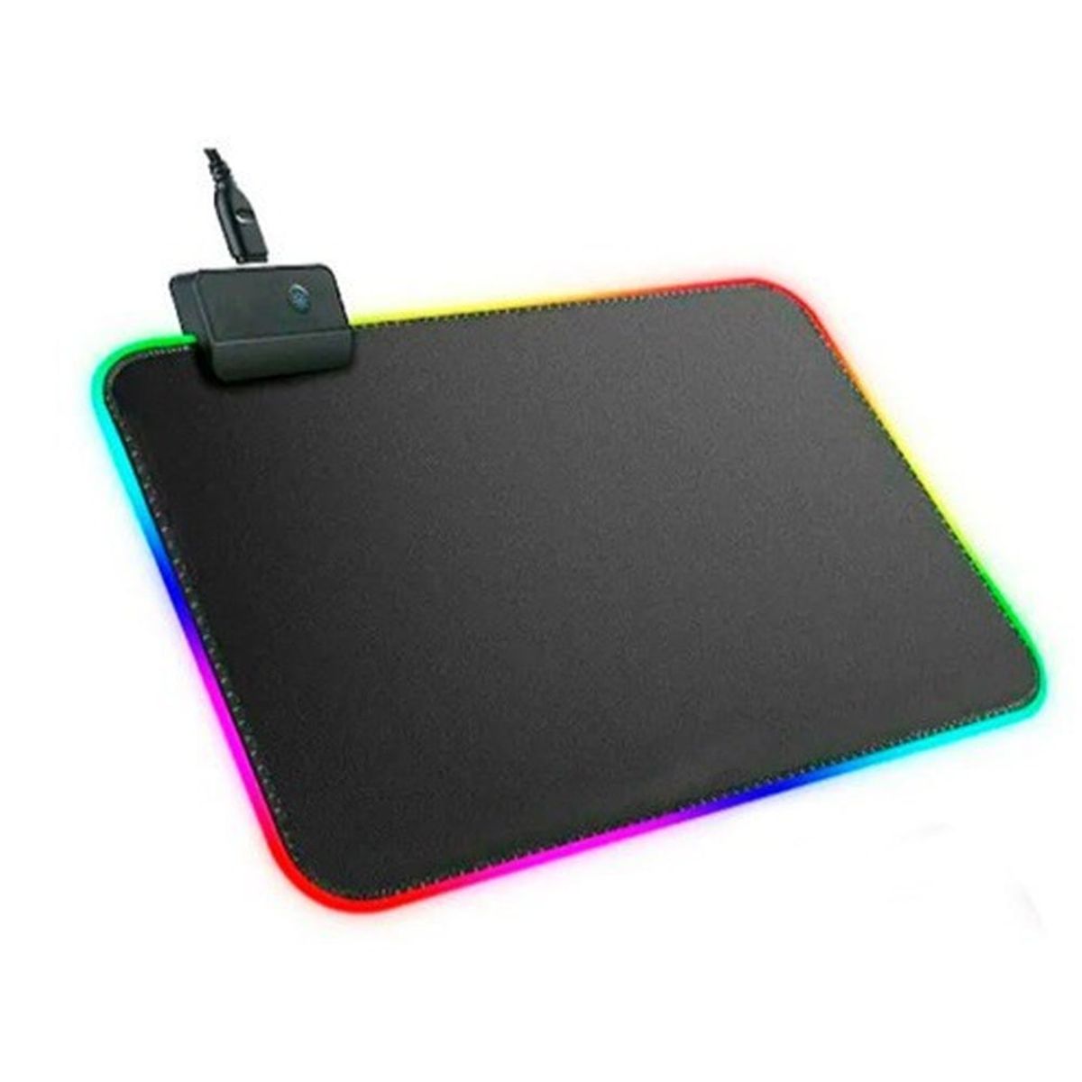 SEISA - Pad Mouse Gamer Rgb Retro Iluminada De 25 x 35 cm x 04 mm