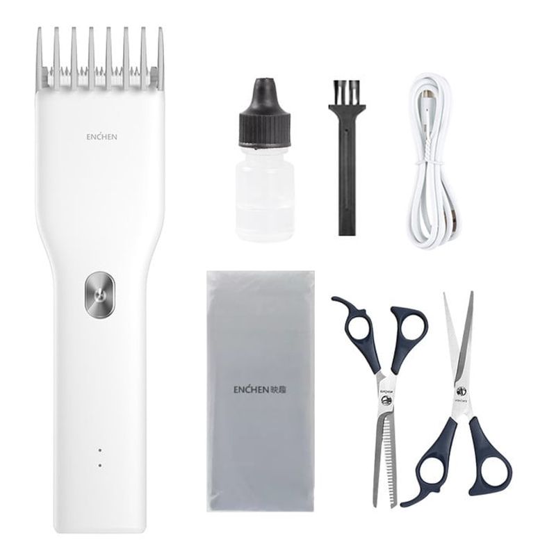 ENCHEN - Kit Cortadora de Cabello Boost Enchen - Blanco