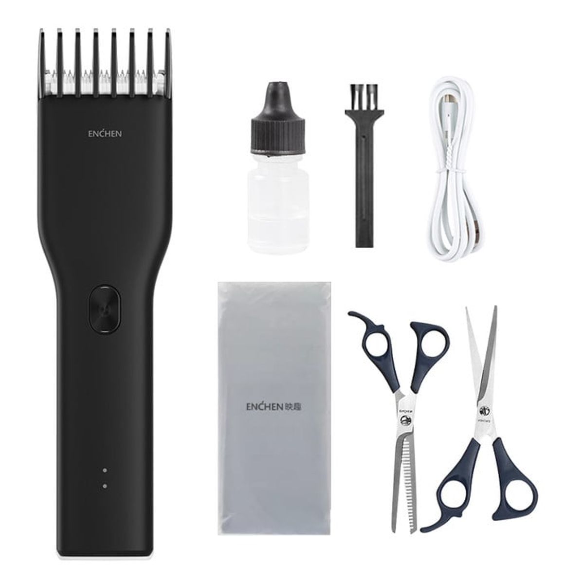 ENCHEN - Kit Cortadora de Cabello Boost Enchen - Negro