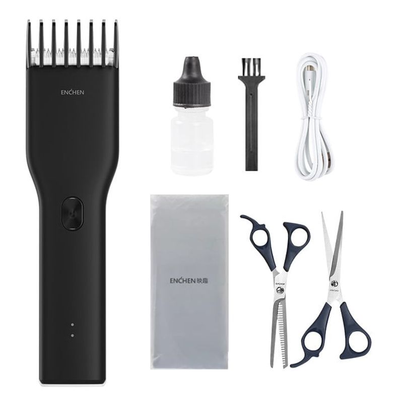ENCHEN - Kit Cortadora de Cabello Boost Enchen - Negro