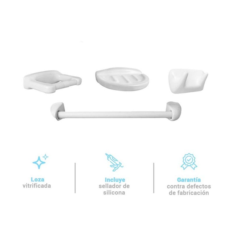 ITALGRIF - Kit de accesorios loza italgrif