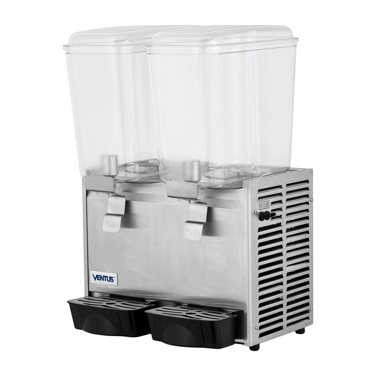VENTUS - Refresquera Ventus VJ-182 Expendedora de Bebidas Jugo x 2 tolvas