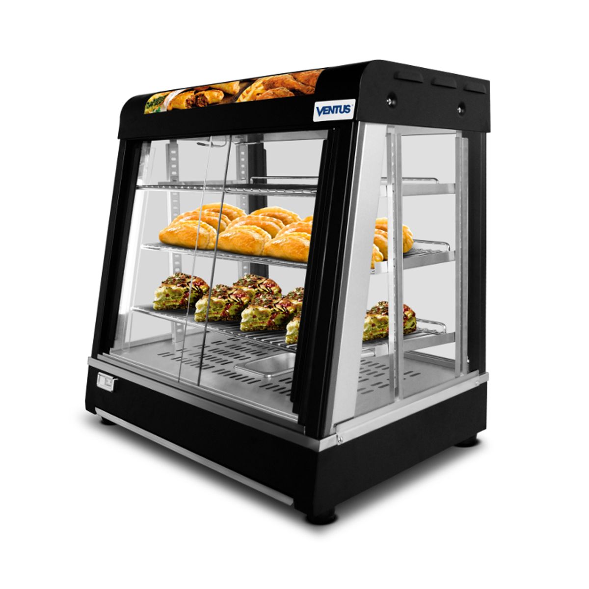 VENTUS - Vitrina Caliente De Sobremesa Ventus Vmc-70n De 70cm