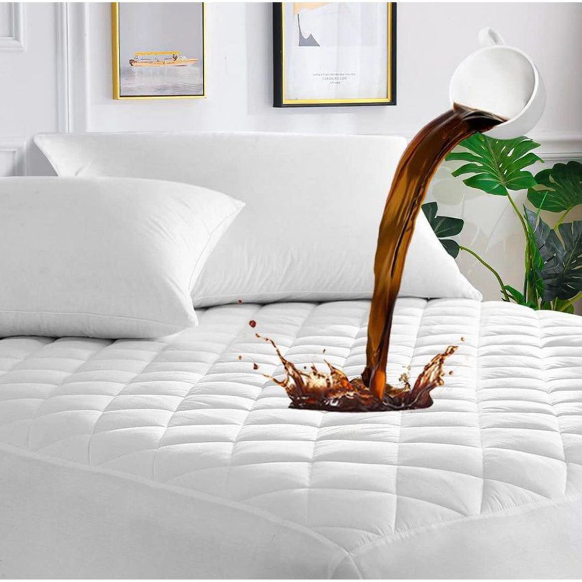 GENERICO - Funda de colchón impermeable QUEEN - TEFI HOME