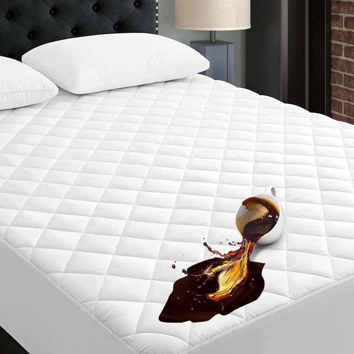 TEFI HOME - Protector de colchón impermeable 1 PLAZA