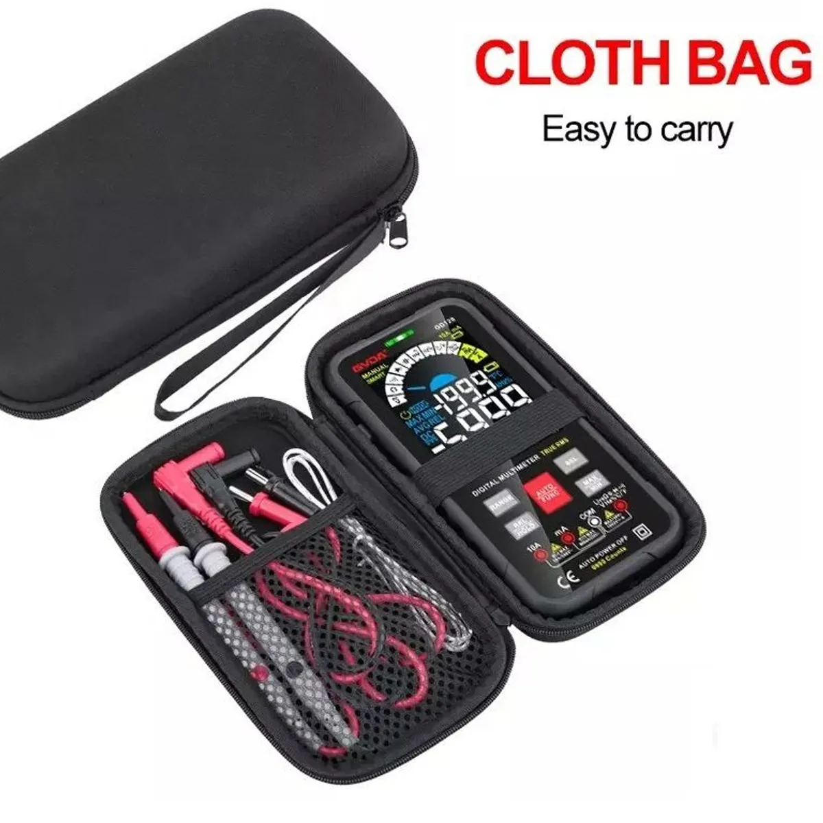 GENERICO - Multitester Multimetro Digital Smart GVDA GD128 Con Estuche