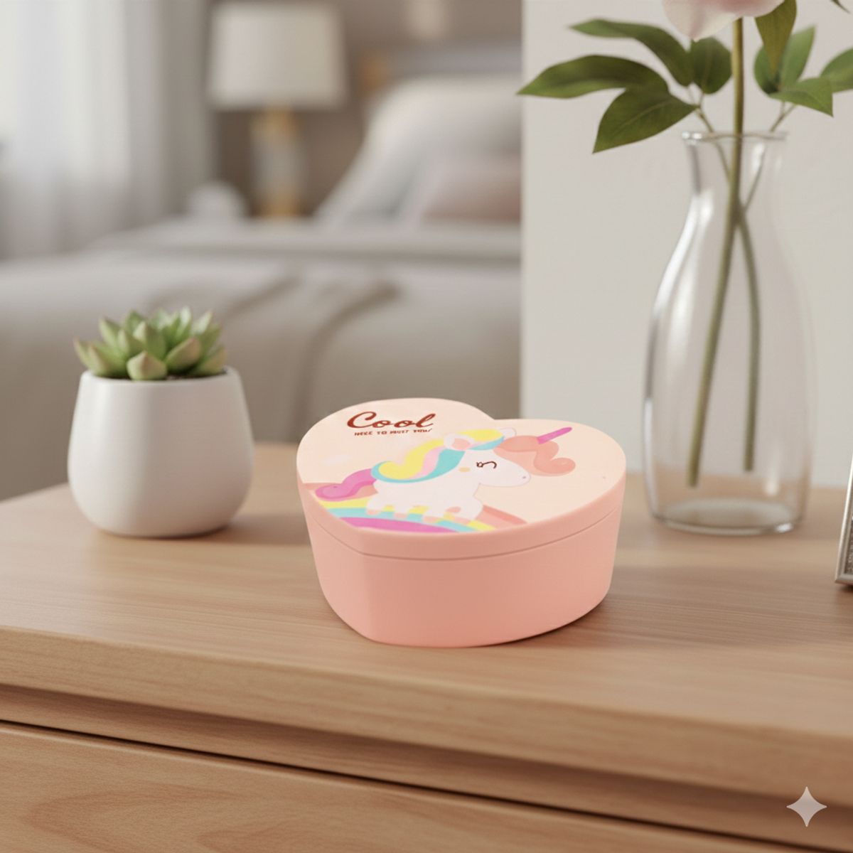 GENERICO - Organizador de joyas en forma de corazón - Cool Rosado