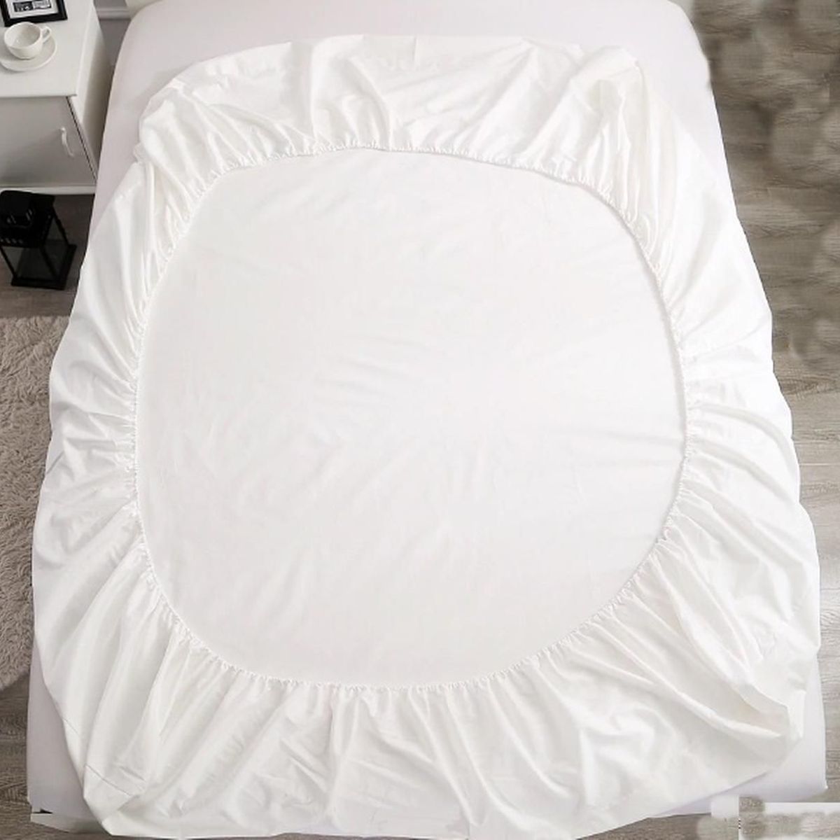 GENERICO - Protector de colchón Impermeable 1.5 plazas Antifluidos Blanco