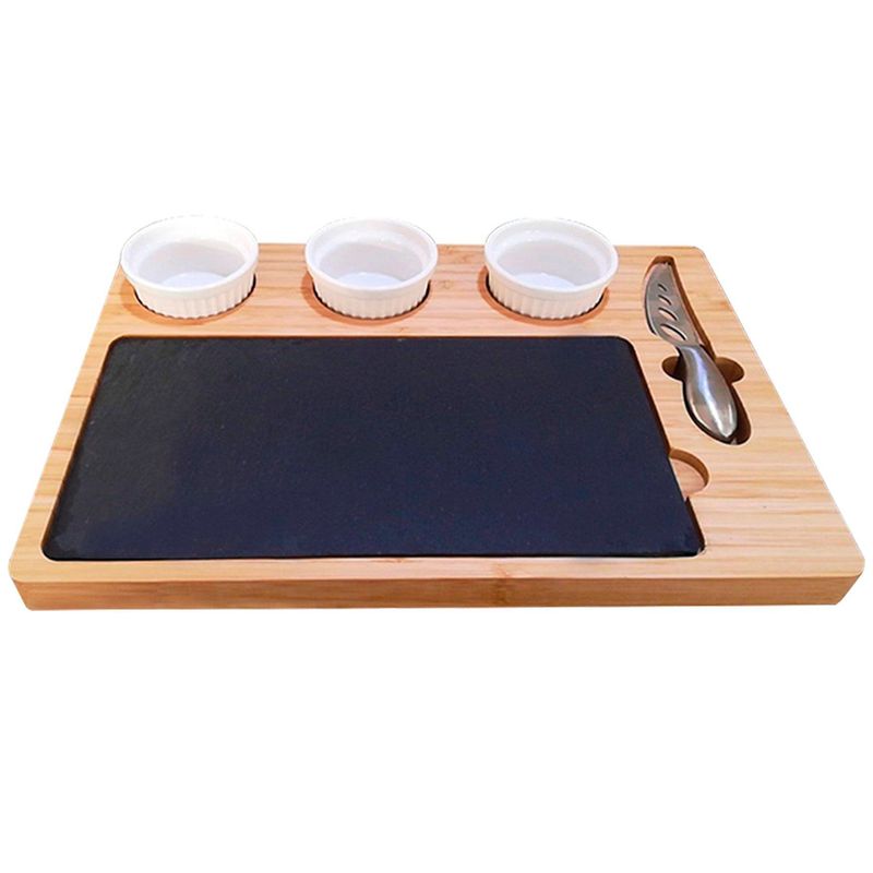 SIN BARROTES - Tablas de Quesos y Charcuteria de Bambu  CB2