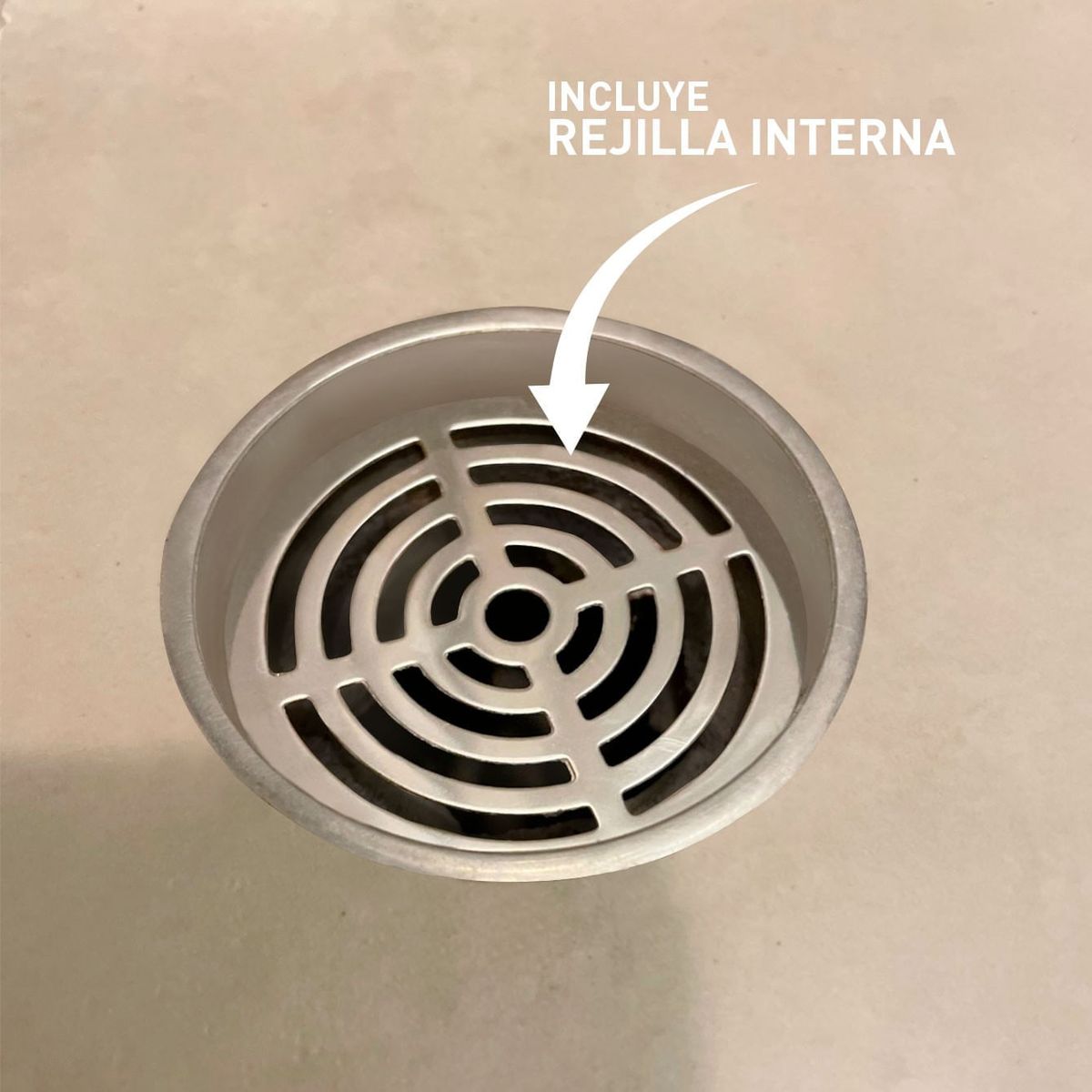 VAINSA - Sumidero 2" decorativo redondo acero inox Vainsa