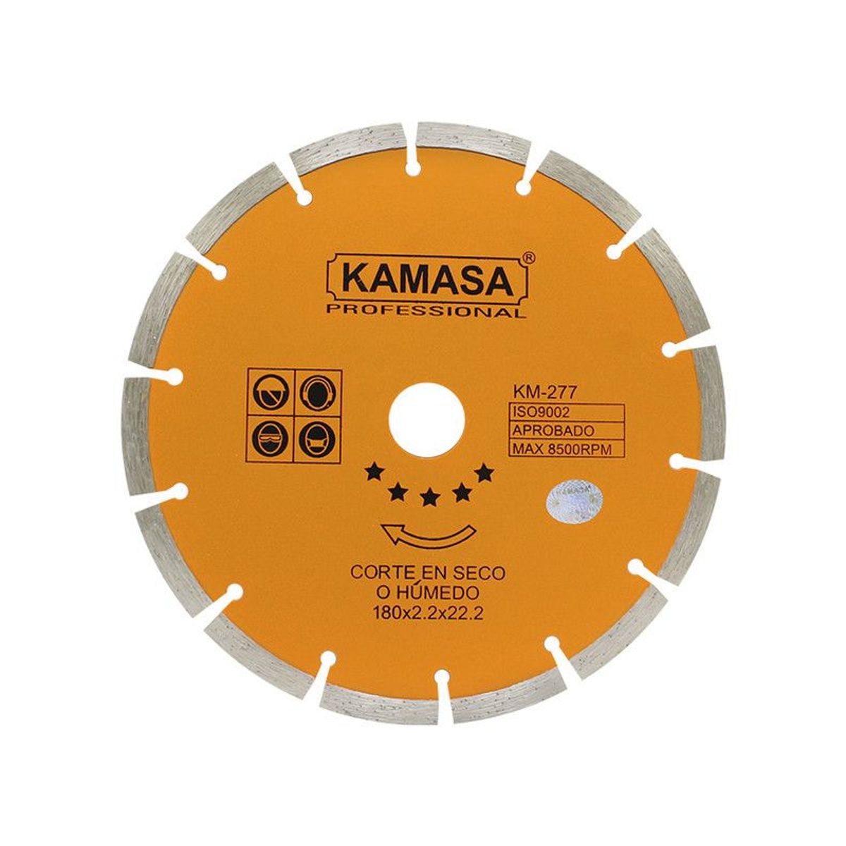 KAMASA - Disco Diamantado Segmentado 7 180 mm para Concreto Kamasa KM277