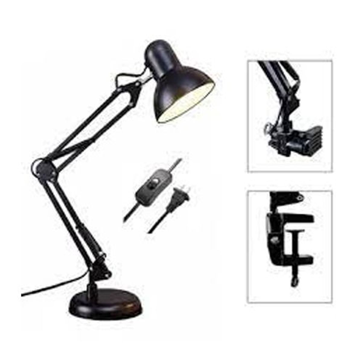 SEISA - Lámpara Escritorio Con Brazo Ajustable De Metal