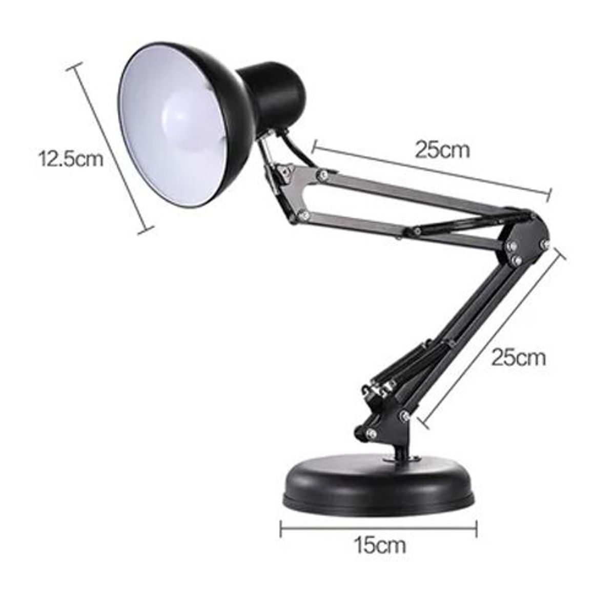 SEISA - Lámpara Escritorio Con Brazo Ajustable De Metal