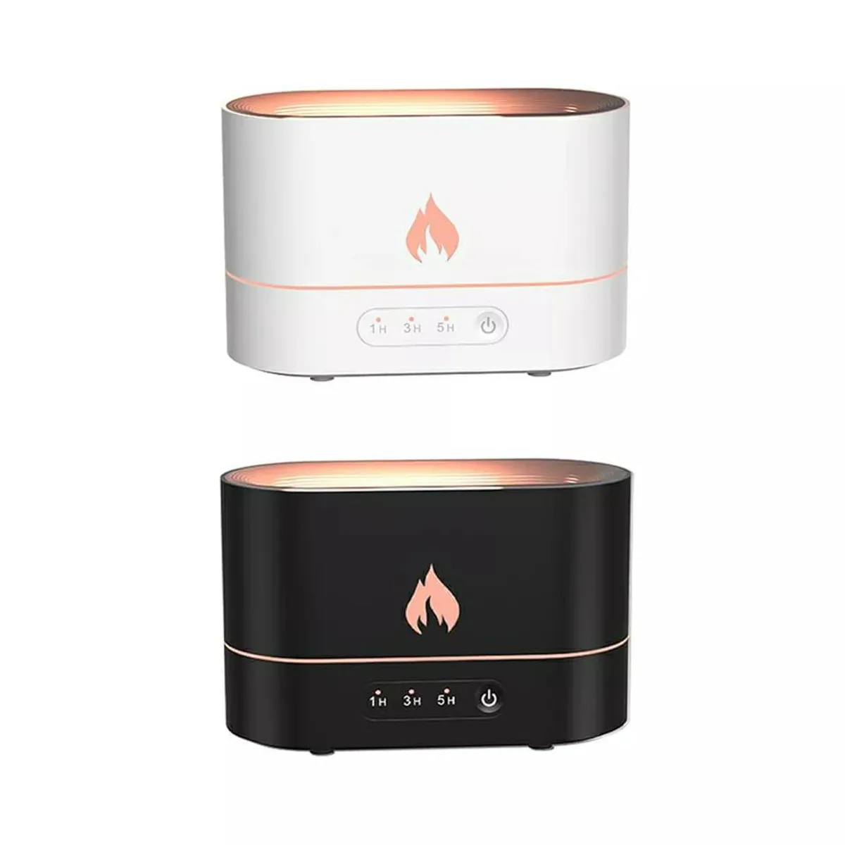 SEISA - Difusor Aromaterapia Humidificador de Llama simulación inteligente BLANCO