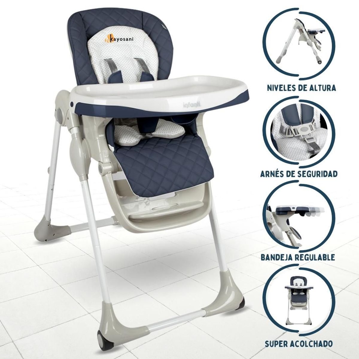 INFANTI - Silla Graduable INFANTI »HAPPY MEAL PRO» BLUE
