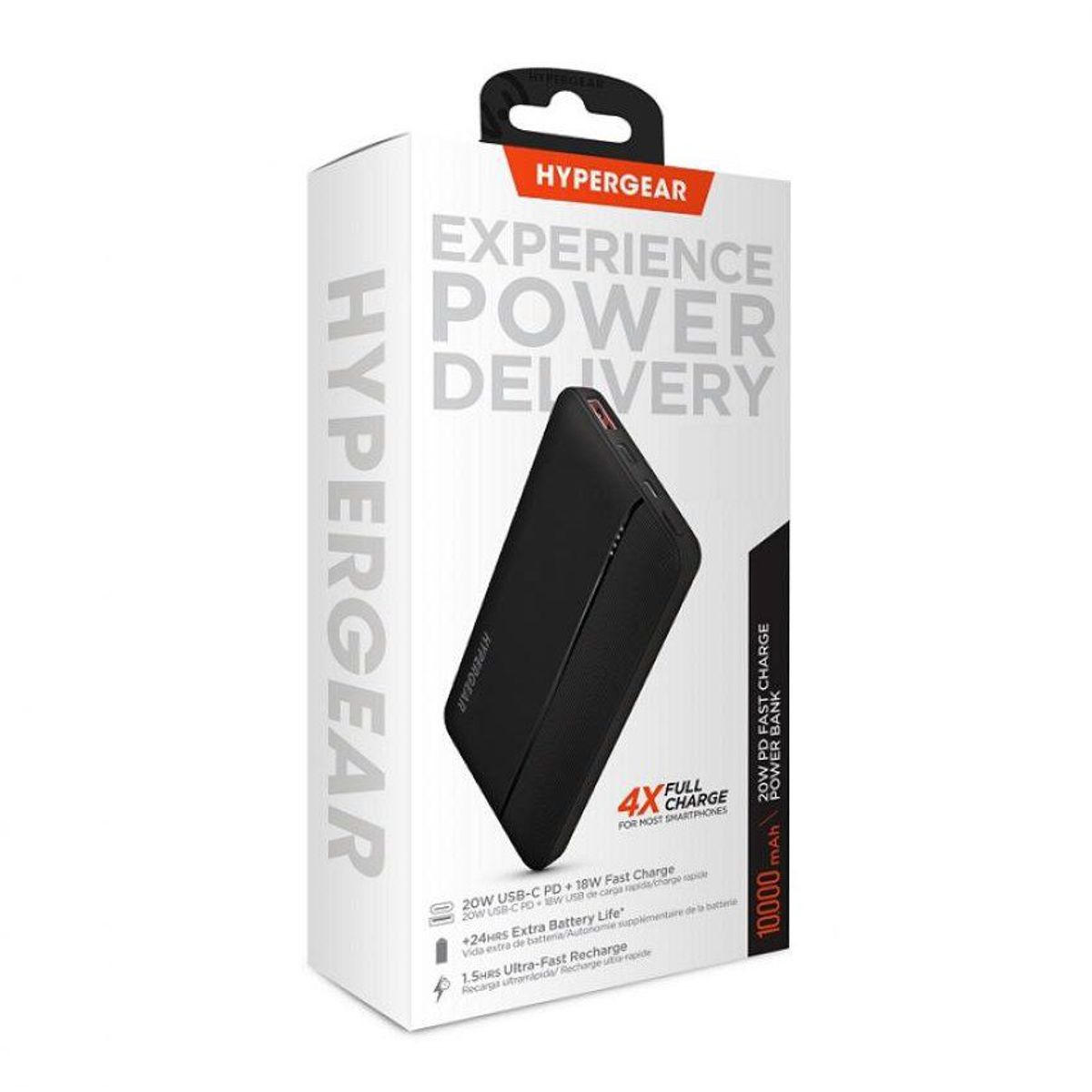 HYPERGEAR - Hypergear - power bank 10,000 mah - 20w fast charge - iphone - samsung