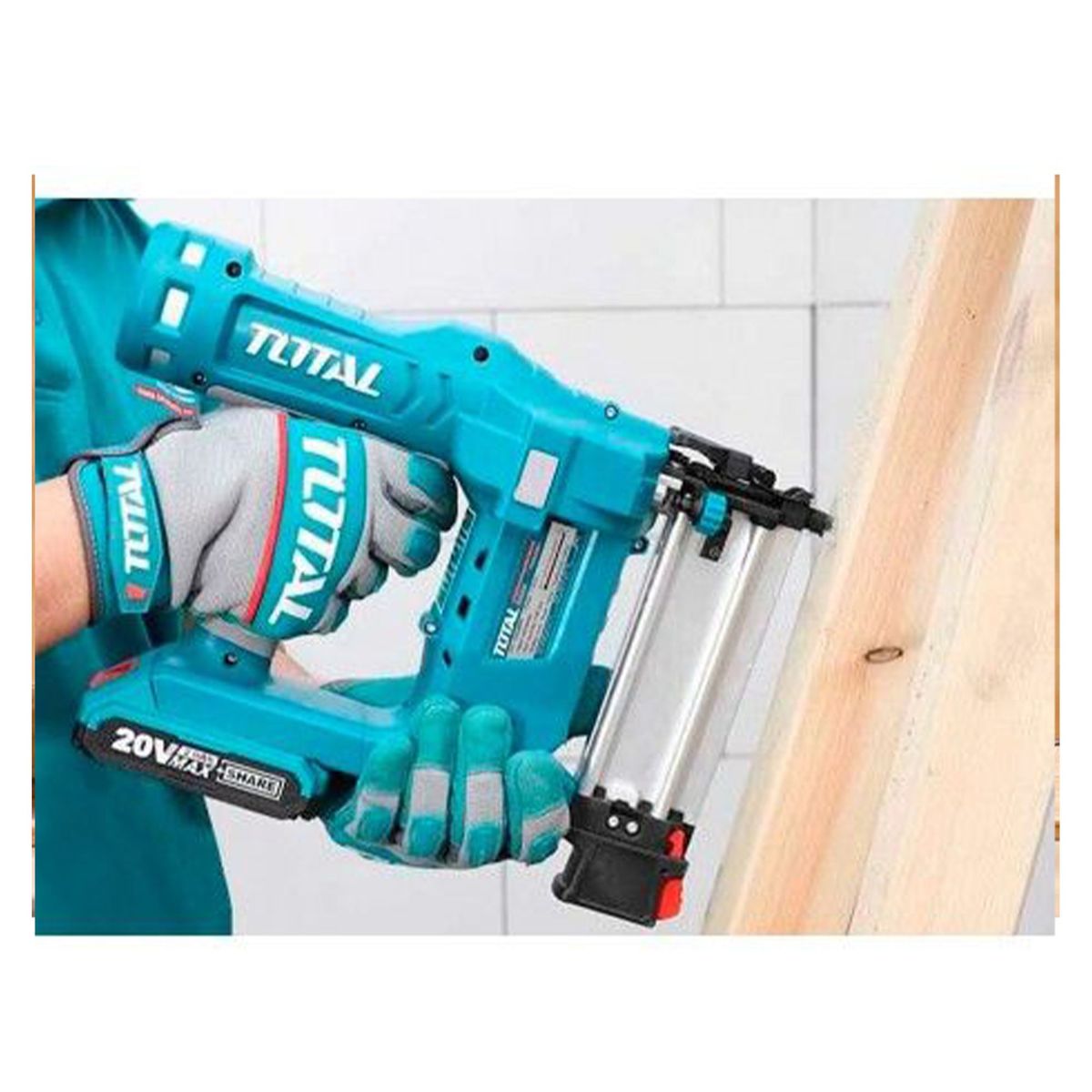 TOTAL TOOLS - PISTOLA CLAVADORA 20V INALÁMBRICA  MALETÍN TOTAL - TCBNLI2001