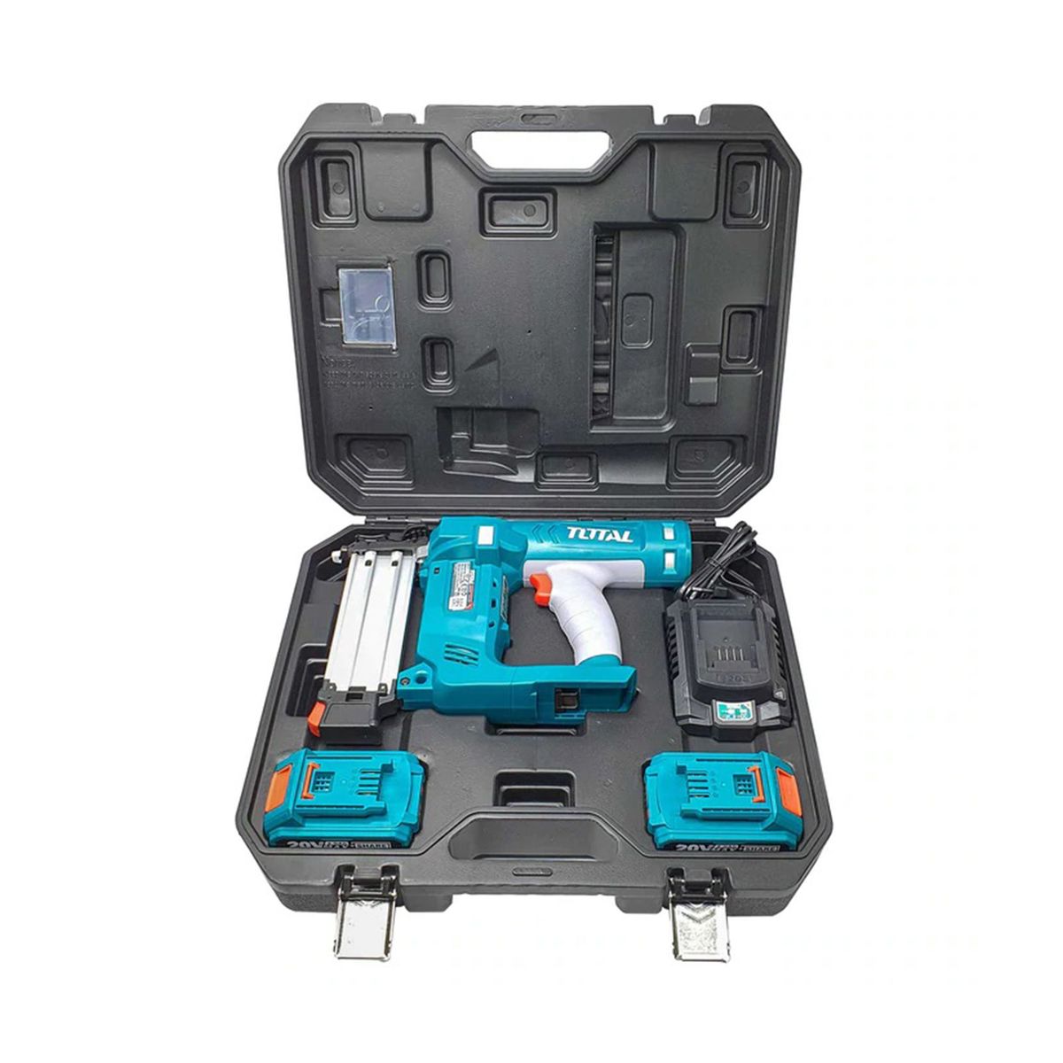 TOTAL TOOLS - PISTOLA CLAVADORA 20V INALÁMBRICA  MALETÍN TOTAL - TCBNLI2001