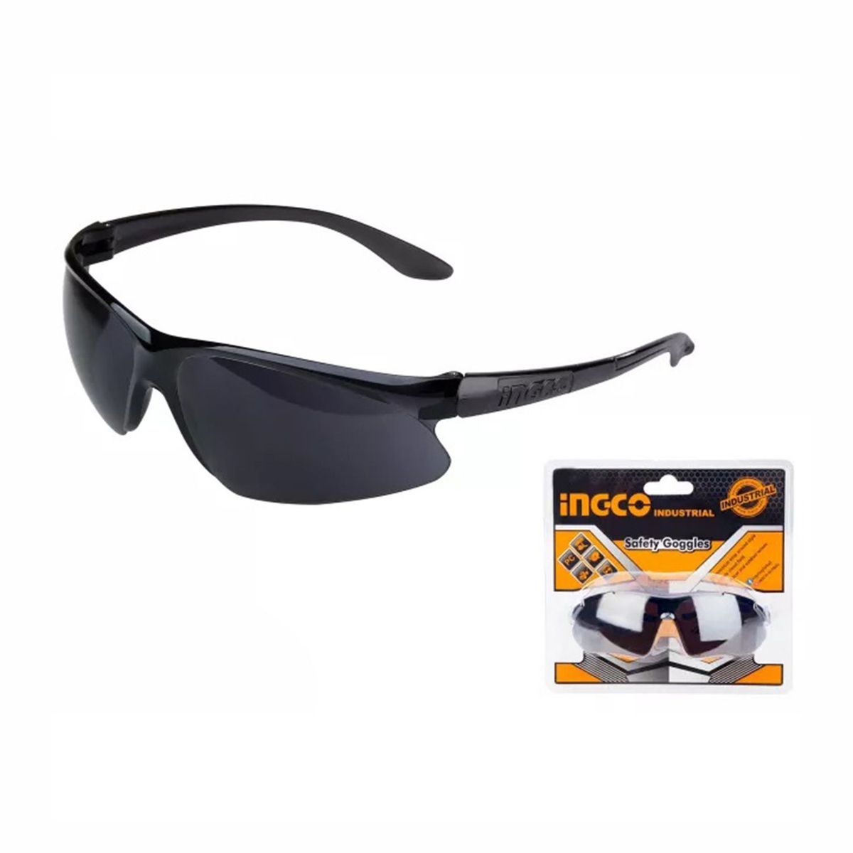 INGCO TOOLS - LENTES DE SEGURIDAD POLICARBONATO OSCURO PROFESIONAL INGCO - HSG06