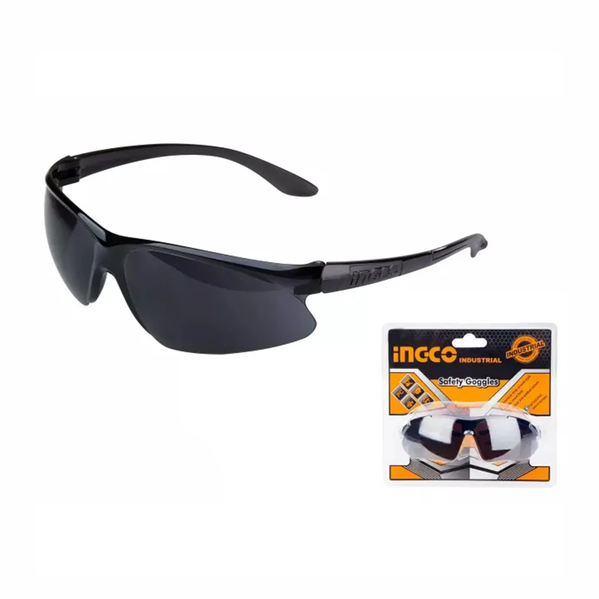 INGCO TOOLS - LENTES DE SEGURIDAD POLICARBONATO OSCURO PROFESIONAL INGCO - HSG06
