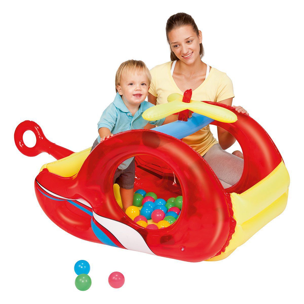 BESTWAY - Bestway - Piscina de Bolas Inflable Helicóptero 132x79x68 cm