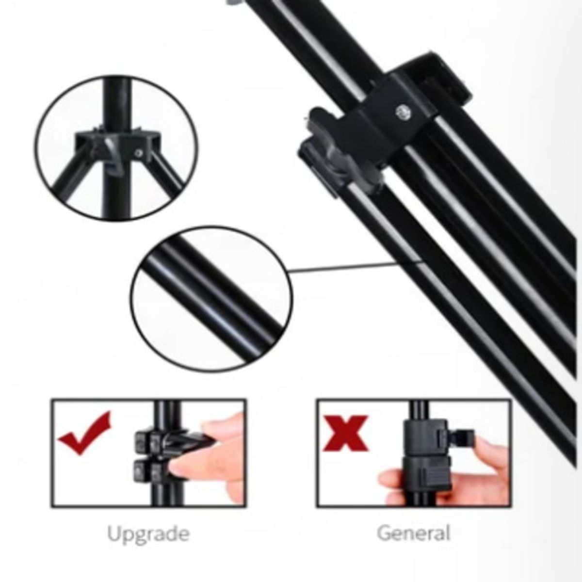 GENERICO - Trípode Parante 2.10 Metros Regulable Para Cámaras Foto Video Tiktok