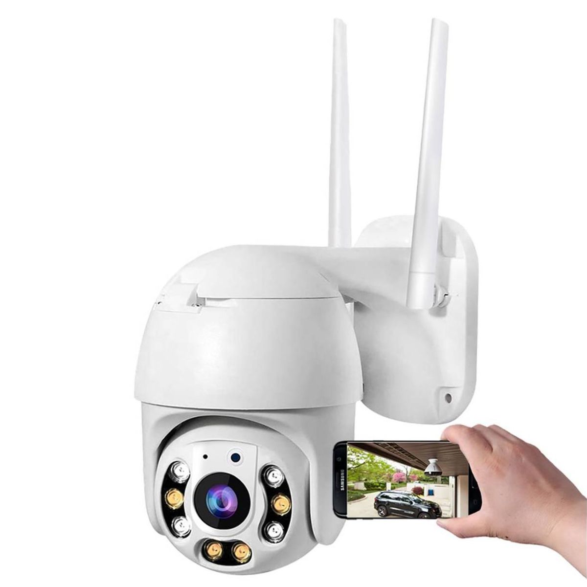 GENERICO - Camara IP Full HD Exterior WiFi Sensor Movimiento