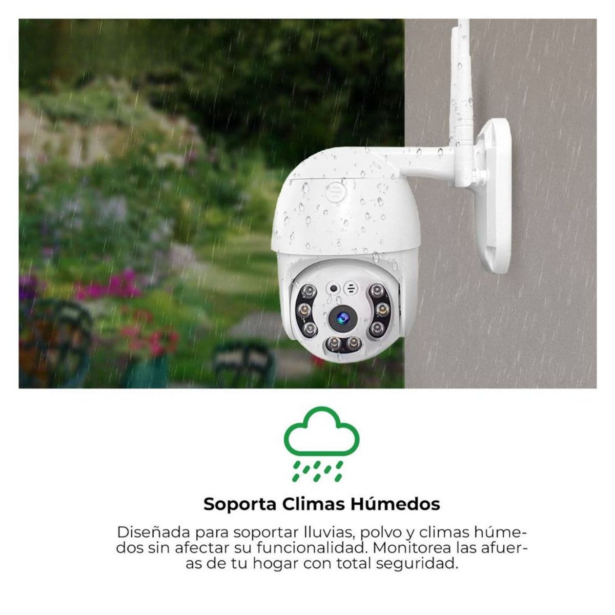 GENERICO - Camara IP Full HD Exterior WiFi Sensor Movimiento
