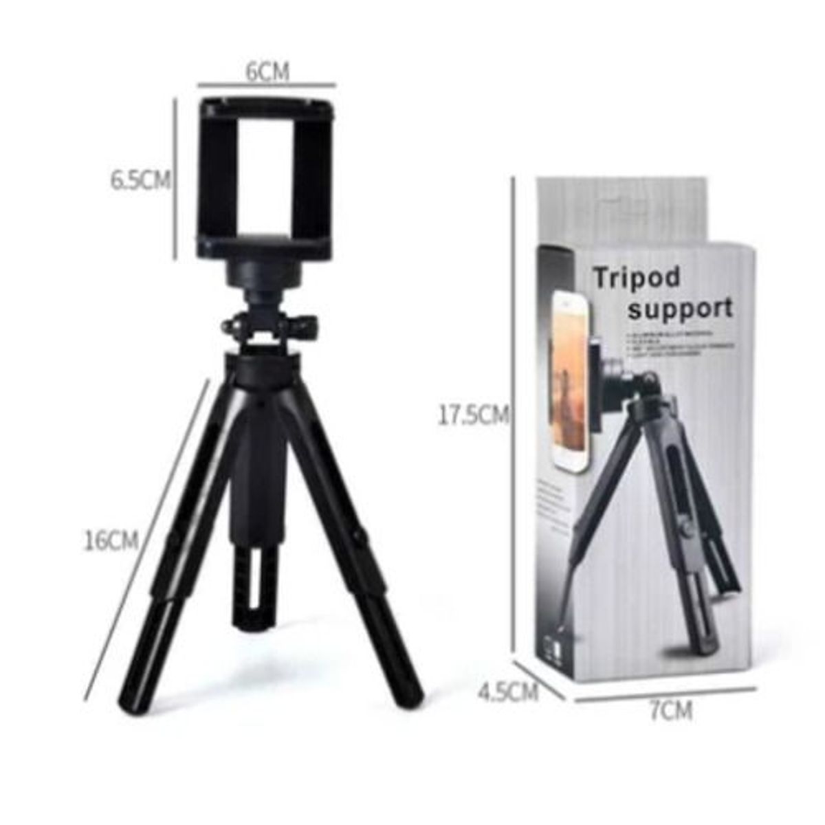 SEISA - Tripode Para  Celular / Camara / Holder Giro 360 Plegable