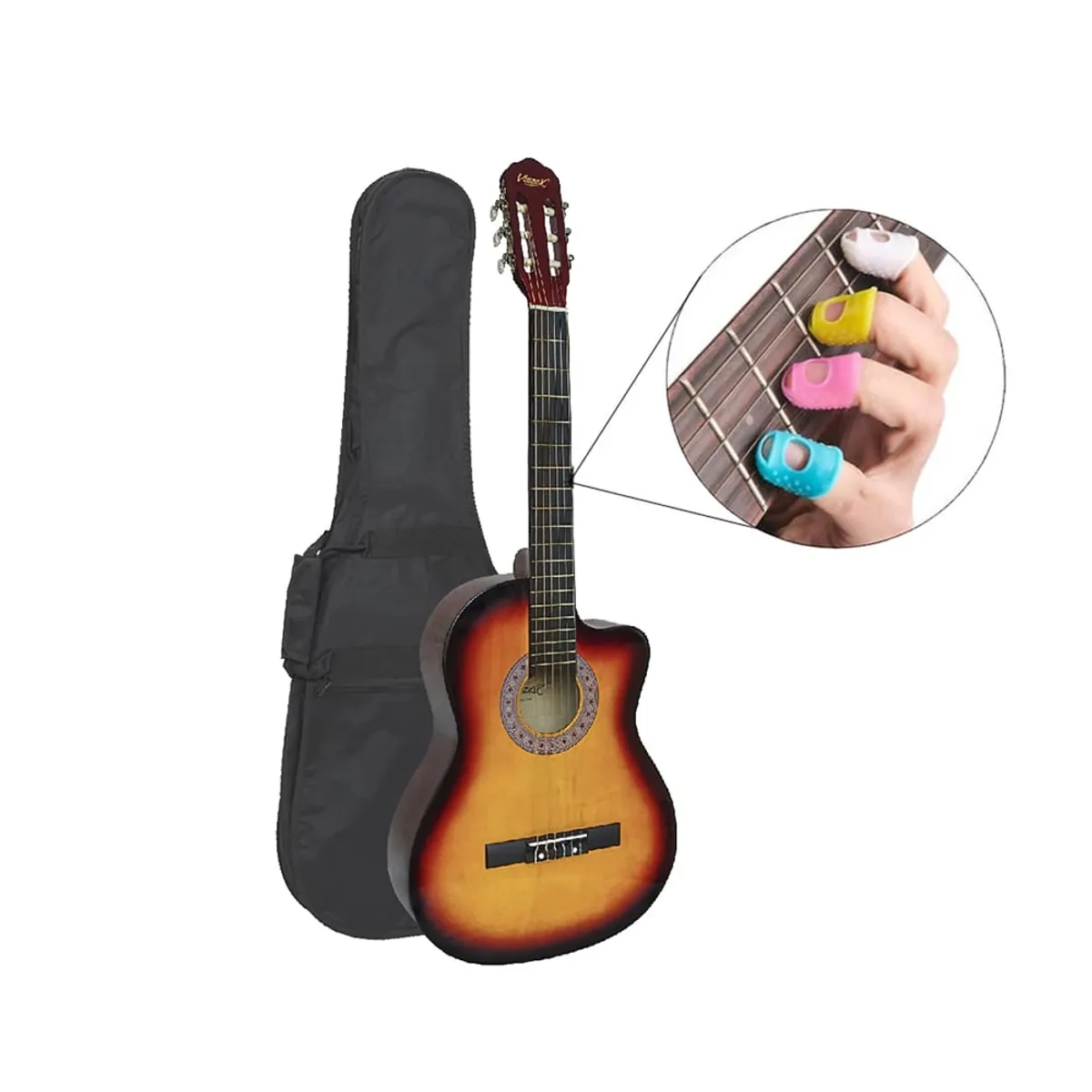 VOZZEX - VOZZEX GUITARRA ACUSTICA NYLON SUNBURST