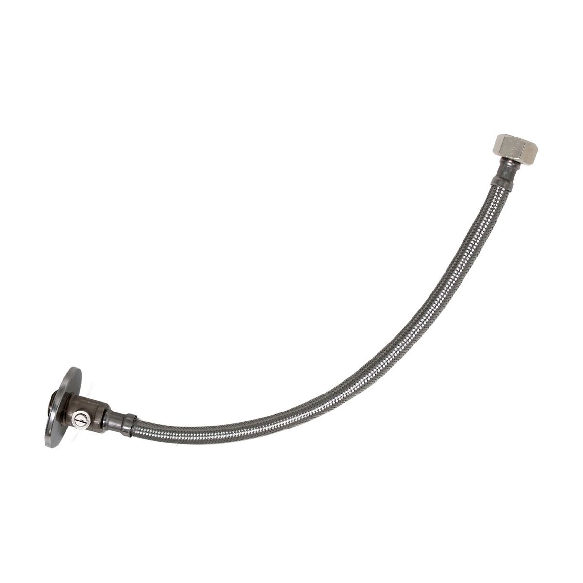 VAINSA - Tubo de abasto para lavatorio acero inoxidable Premium válvula cierre 40cm Vainsa