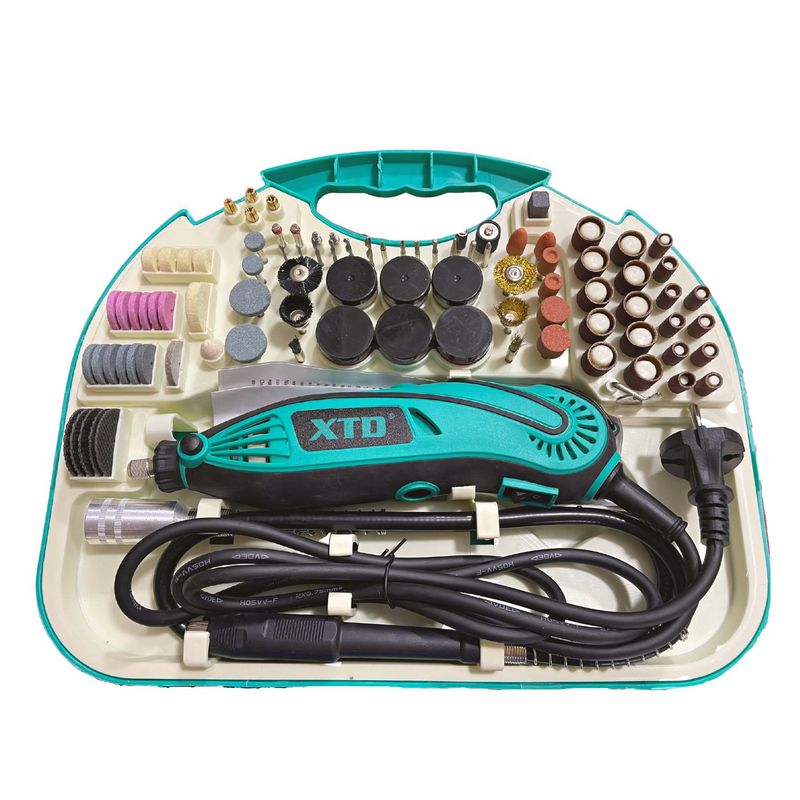 XTD - Mini Taladro Rectificadora + 227 Accesorios XTD 4034