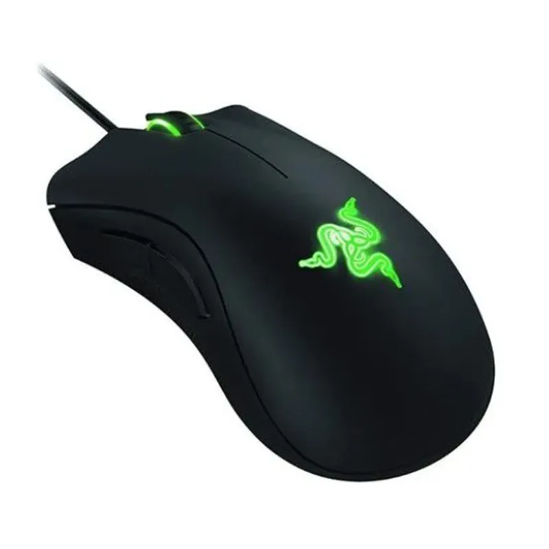 RAZER - Mouse Razer Deathadder Essential green light - Negro