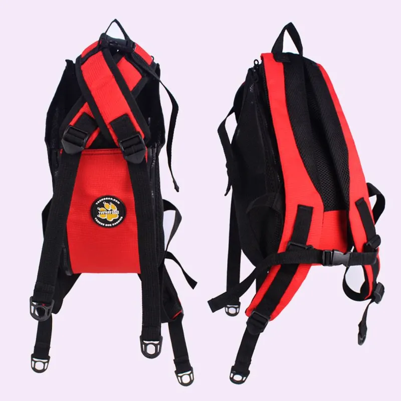 GENERICO - Mochila Canguro para perros - Talla XS - Rojo