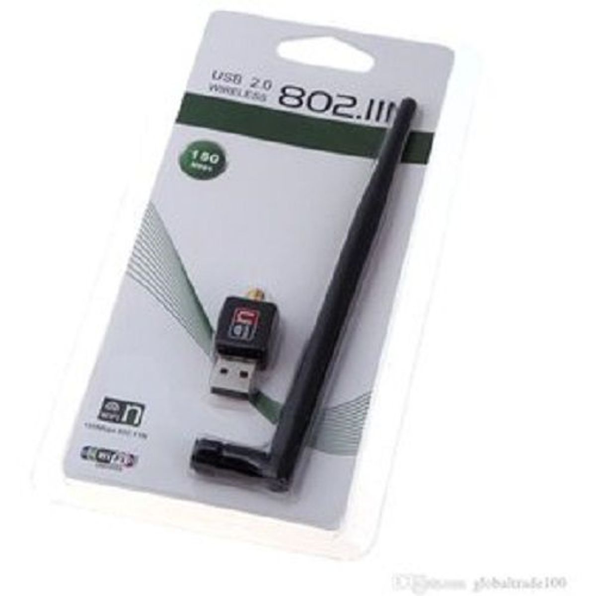 GENERICO - Antena Wifi Wireless Usb 2.0 802.11n Inalambrico Adaptador