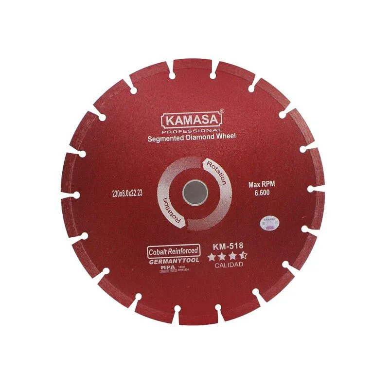 KAMASA - Disco Diamantado Segmentado 9 230 mm para Concreto Kamasa KM518