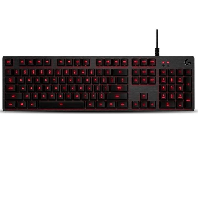 LOGITECH - teclado Logitech Serie G G413 QWERTY Romer-G TACTILE  con luz roja