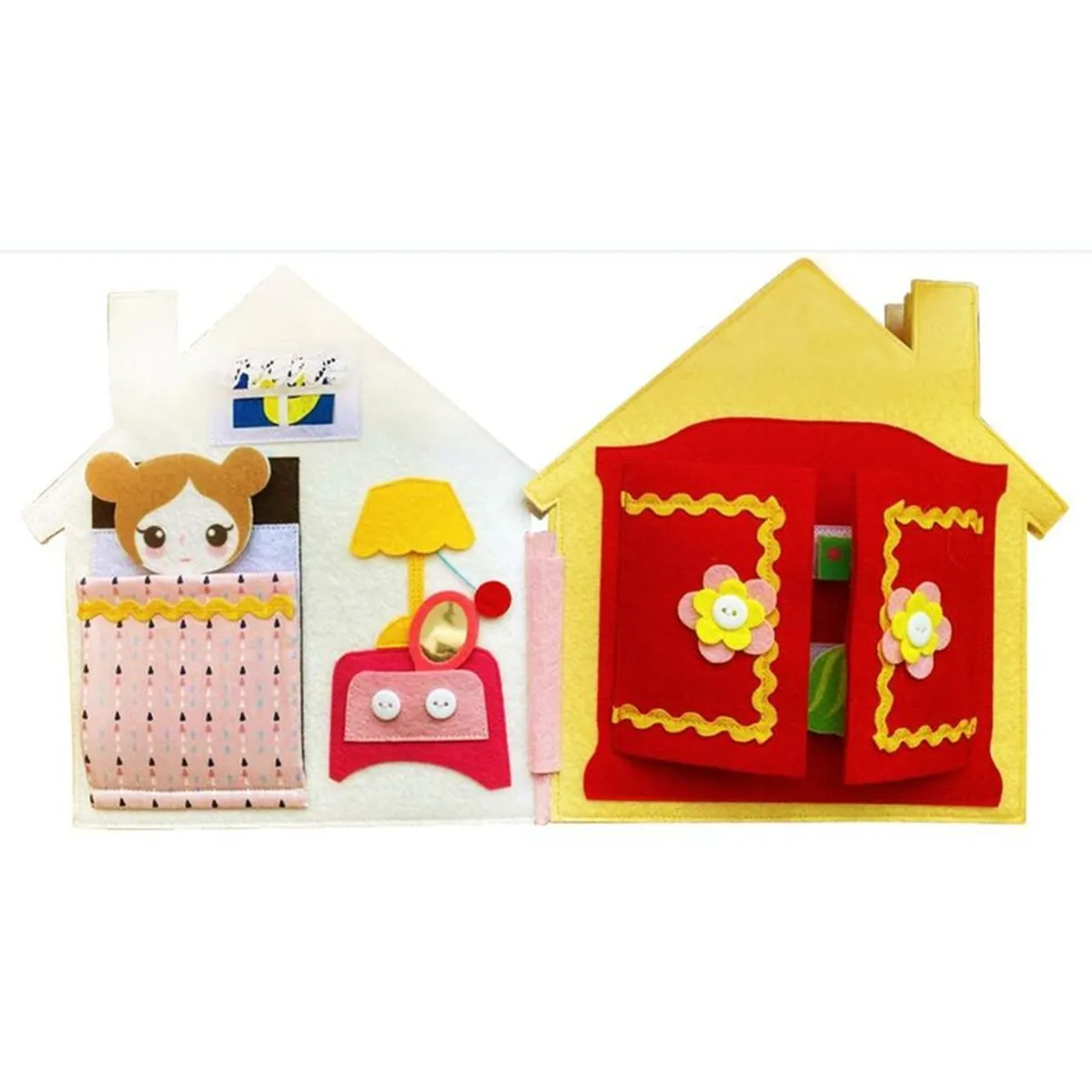 CUENTA OVEJAS - Libro de Juegos Fieltro Muñeca Ropa Intercambiable