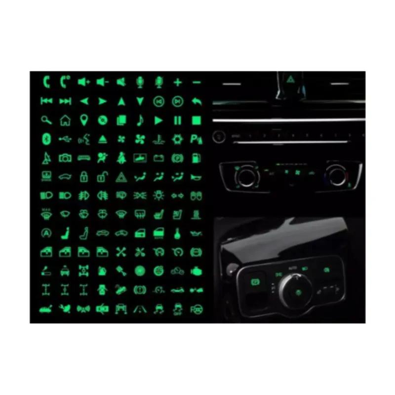 GENERICO - Sticker Pegatina luminosa para vehiculos - Verde