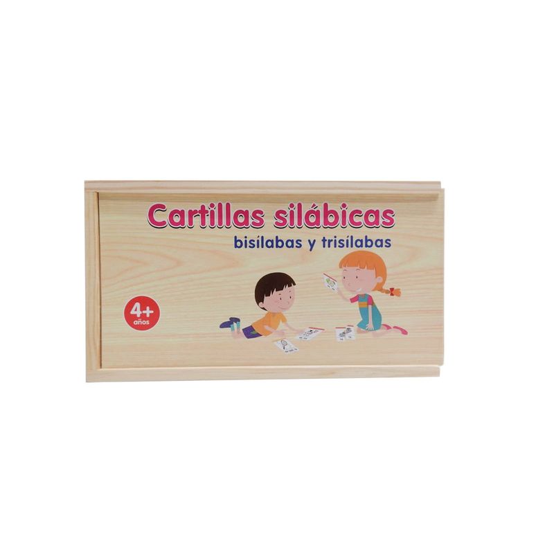 GENERICO - Cartillas de sílabas y trisílabas de madera con imágenes