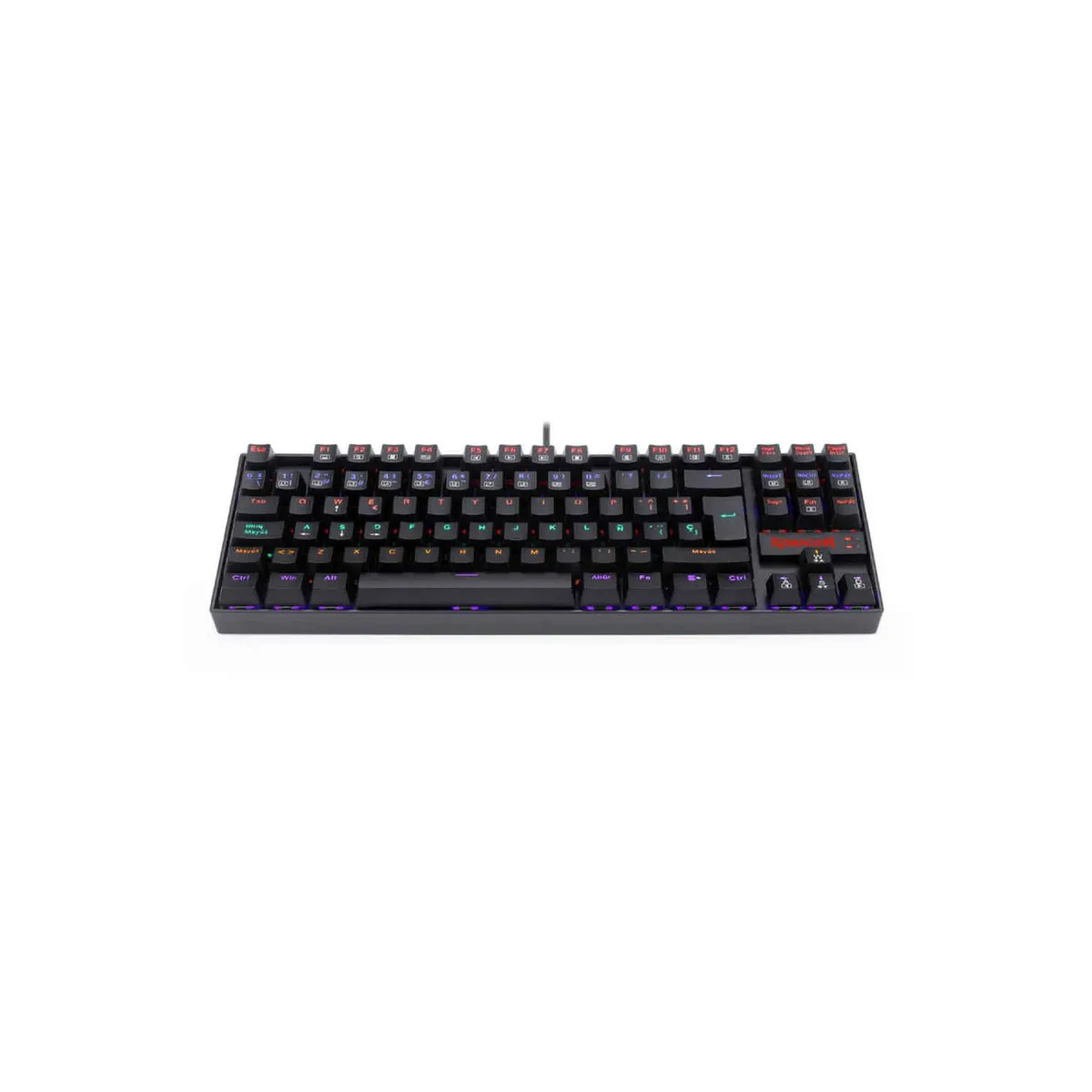 REDRAGON - Teclado Mecánico Kumara K552 RGB Black Switch Red