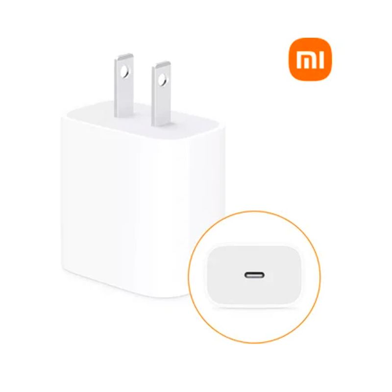 XIAOMI - Cargador Xiaomi Carga Rápida 20W Tipo C para iPhone y Android