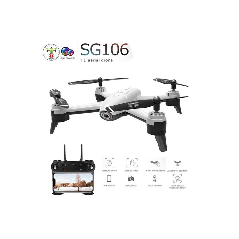 GENERICO - Drone  Sg106 Camara Dual 4K Blanco