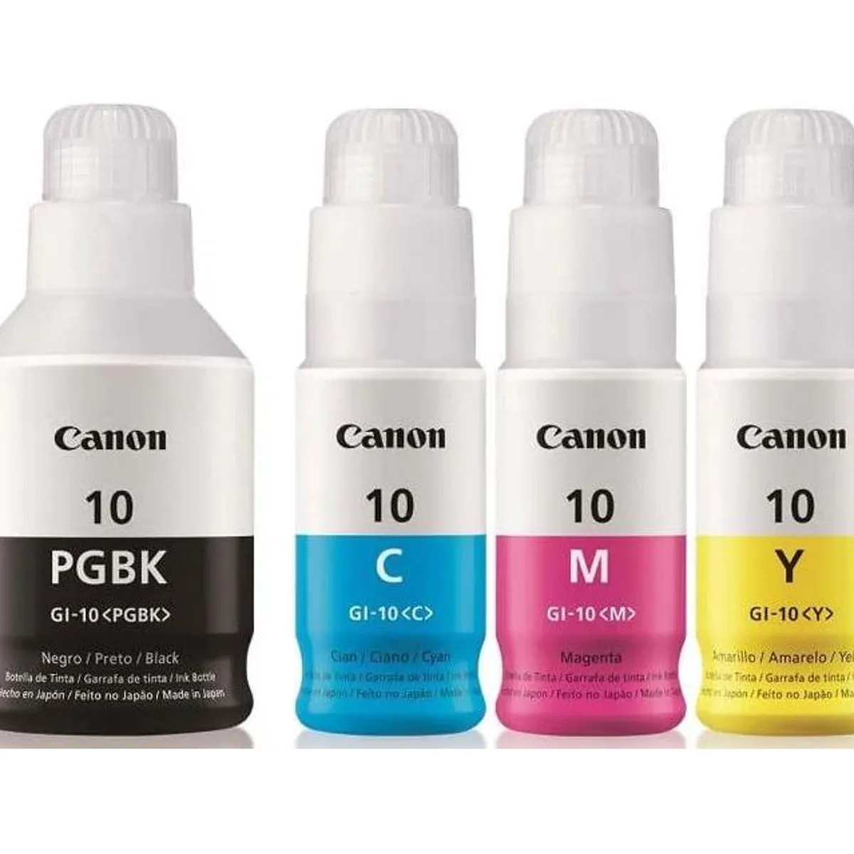 CANON - COMBO PACK x 4 TINTAS GI-10 CANON (BK, CYAN, MAGENTA, YELLOW)