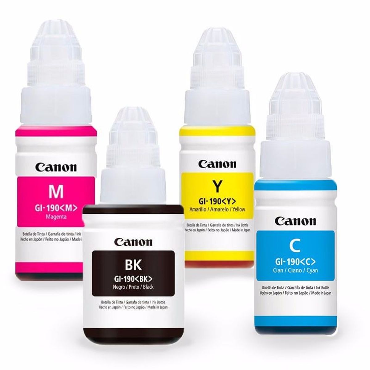 CANON - COMBO Pack Tinta Canon GI-190 COLORES y NEGRO