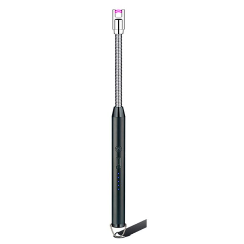 GENERICO - ENCENDEDOR ELECTRONICO RECARGABLE CON USB NEGRO